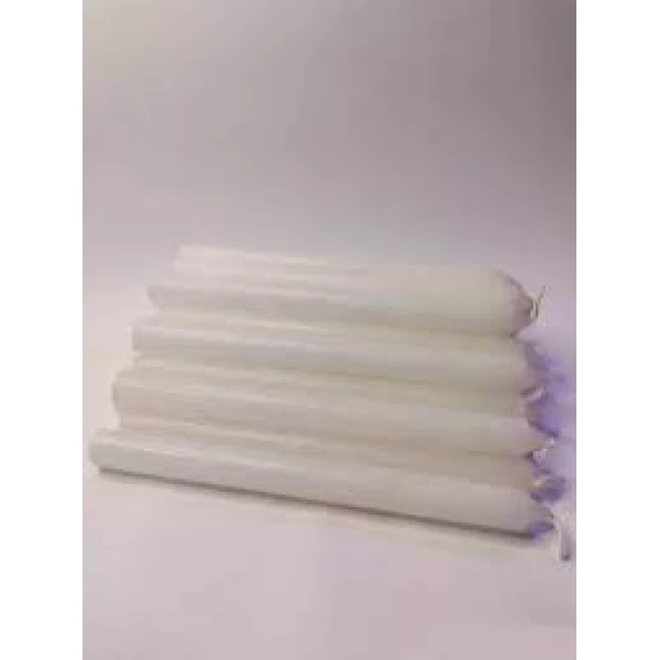 PACOTE DE VELA PALITO BRANCA C/ 8 UNIDADES